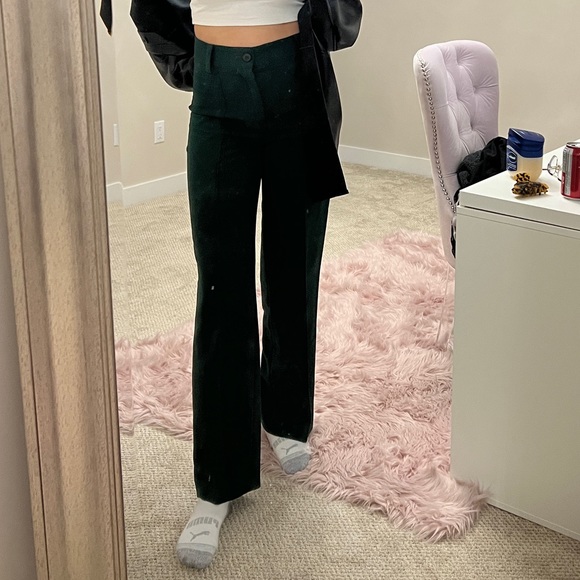 Zara full length pants - dark green - Picture 4 of 4